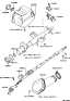 Diagram for 1991 Toyota Camry Steering Column Cover - 45288-32031-04