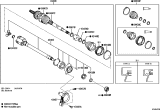 Diagram for Toyota Avalon CV Boot - 04437-0R066