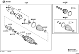 Diagram for Toyota Avalon CV Boot - 04437-08100
