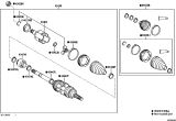 Diagram for Toyota Avalon CV Boot - 04427-08270