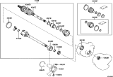 Diagram for Toyota Avalon CV Boot - 04427-08240