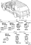 Diagram for 2007 Toyota Sienna Parking Assist Distance Sensor - 89341-45020-B0