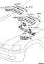 Diagram for 1998 Toyota Camry Wiper Blade - 85222-AA010