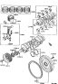 Diagram for Toyota Corolla Harmonic Balancer - 13470-16030