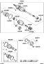 Diagram for Toyota Avalon CV Boot - 04427-07060