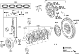 Diagram for Toyota Corolla Harmonic Balancer - 13470-24010