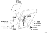 Diagram for 2025 Toyota GR Corolla Window Regulator - 69803-12213