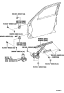 Diagram for 2007 Toyota Land Cruiser Window Regulator - 69802-60070