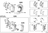 Diagram for 2010 Toyota Highlander Brake Bleeder Screw - 47547-06040