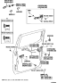 Diagram for 2017 Toyota Tacoma Rear Passenger Door Handle Latch - 69050-04030