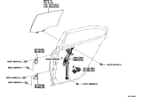 Diagram for 2025 Toyota GR Corolla Window Regulator - 69804-12213