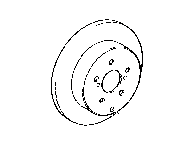 Toyota 42431-48070 DISC, RR