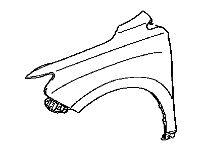Toyota 53802-6A210 Fender Sub-Assy, Front LH