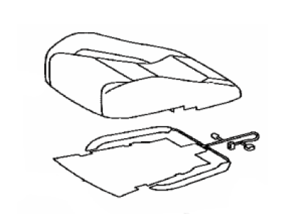 Toyota 71102-24030-E2 SEAT SUB-ASSY, FR LH