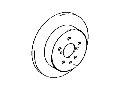 Toyota 42431-33150 DISC, RR