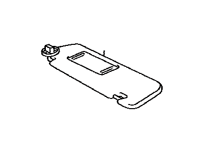 Toyota 74320-0W020-B0 Visor Assembly, Lh