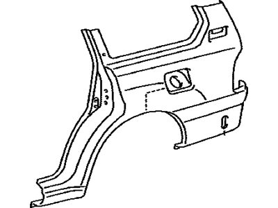 Toyota 60162-60B00 Quarter Panel Left Hand 60162-60B00 Toyota Quarter Panel Left Hand Illustration 1 of 1
