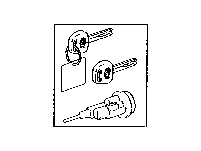 69057-60600 Toyota Cylinder & Key Set Illustration 1 of 1
