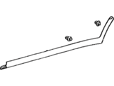 Toyota 75860-60010-A2 Left Side Body Rocker Panel Moulding Assembly 75860-60010-A2 Toyota Left Side Body Rocker Panel Moulding Assembly Illustration 1 of 1