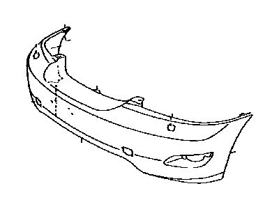 Toyota 52119-6B973 Cover, Front Bumper WRE 52119-6B973 Toyota Cover, Front Bumper WRE Illustration 1 of 1
