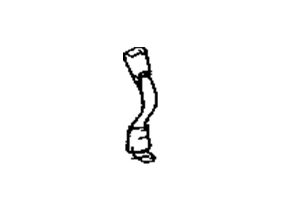 73380-0E020-A0 Toyota Inner Rear Seat Belt Assembly Illustration 1 of 1