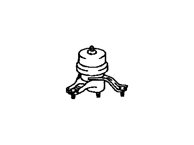 12362-0A050 Toyota Engine Mounting Insulator Right Hand Illustration 1 of 1
