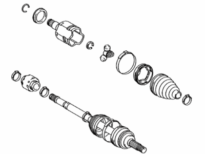 43420-07101 Genuine Toyota Front Drive Shaft Assembly