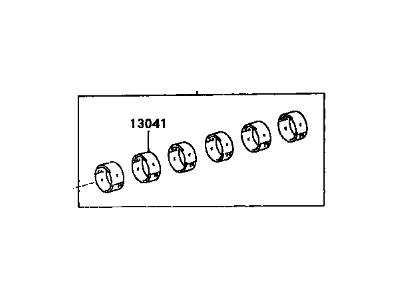 13204-46023 Toyota Connecting Rod Bearing Set Illustration 1 of 1