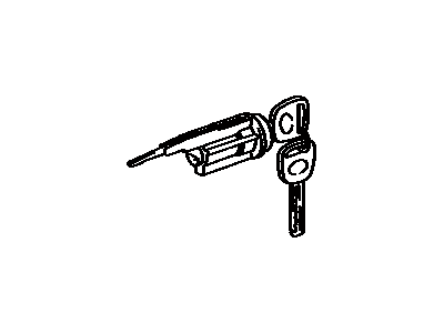 Toyota 69057-33040 Ignition Switch Lock Cylinder & Key Set 69057-33040 Toyota Ignition Switch Lock Cylinder & Key Set Illustration 1 of 1