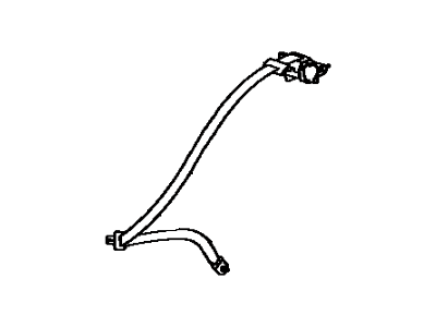 Toyota 73370-33012-K0 Belt Assy, Rear Seat 3 Point Type, Outer LH