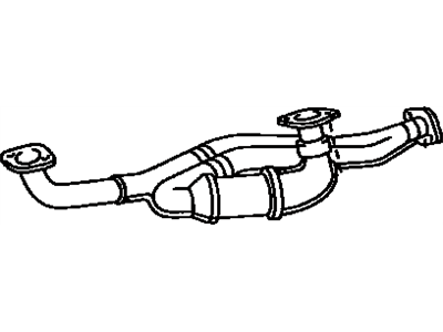 17410-20170 Genuine Toyota Exhaust Pipe Assembly