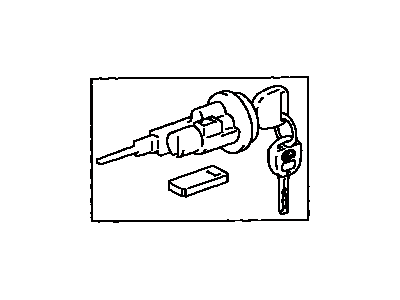 Toyota 89073-33130 Ignition Cylinder Set Lock With Transmitter Housing 89073-33130 Toyota Ignition Cylinder Set Lock With Transmitter Housing Illustration 1 of 1