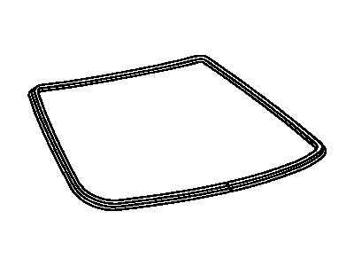 Toyota 75571-33060 Moulding, Back Window, Outside Upper