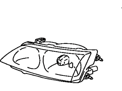 Toyota 81070-33330 Driver Side Headlight Unit Assembly