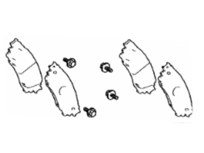 Toyota 04466-33230 Pad Kit, Disc Brake