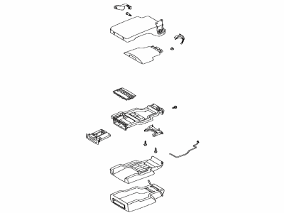 Toyota 72830-60321-A8 ARMREST Assembly, Rear Sea