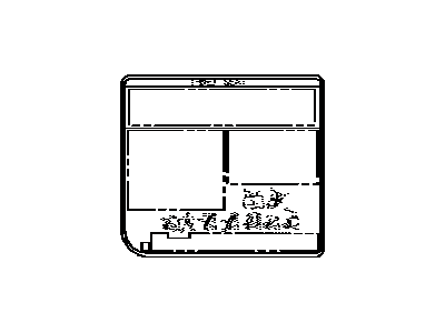 Toyota 74544-60211 Label, Rear Seat Information