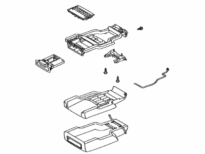 Toyota 72860-60520-D5 Box Assembly, Rear Seat Ct