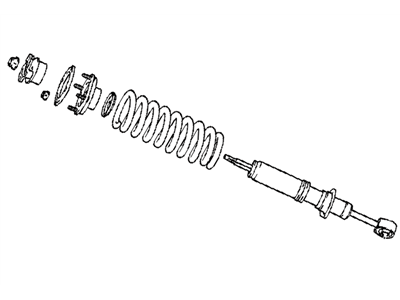 Toyota 48510-69355 Shock Absorber Assembly Front Left