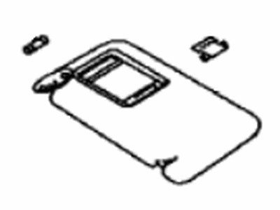 Toyota 74320-60E40-B0 Visor Assembly, Lh