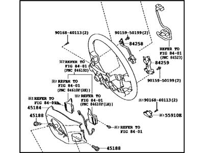 Toyota 45100-60A61-20 WHEEL ASSY, STEERING