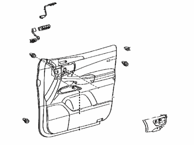 Toyota 67620-60Y30-C7 Panel Assembly, Fr Door