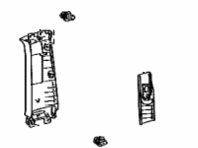 Toyota 62410-60200-B0 GARNISH Assembly, Center Pi