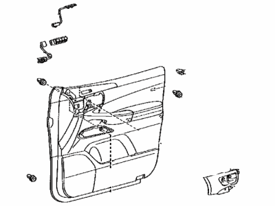 67610-60N60-E1 Toyota Front Door Panel Assembly Illustration 1 of 1