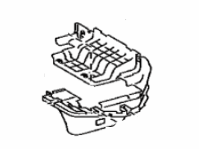 Toyota 76974-60011-A0 Cover, Rear Under Side