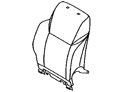 Toyota 71074-60A20-B2 Cover, Front Seat Back, LH