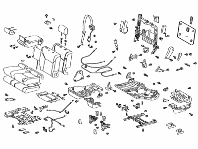 Toyota 71400-6AK90-C6 Seat Assembly, Rear LH