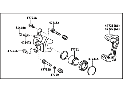 Toyota 47730-33361 Cylinder Assembly, Disc