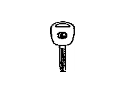 Toyota 89786-60200 Transmitter, TRANSPONDER Cut Key Sub