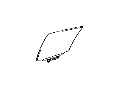 Toyota 68113-60201 Glass Sub-Assy, Rear Door, RH